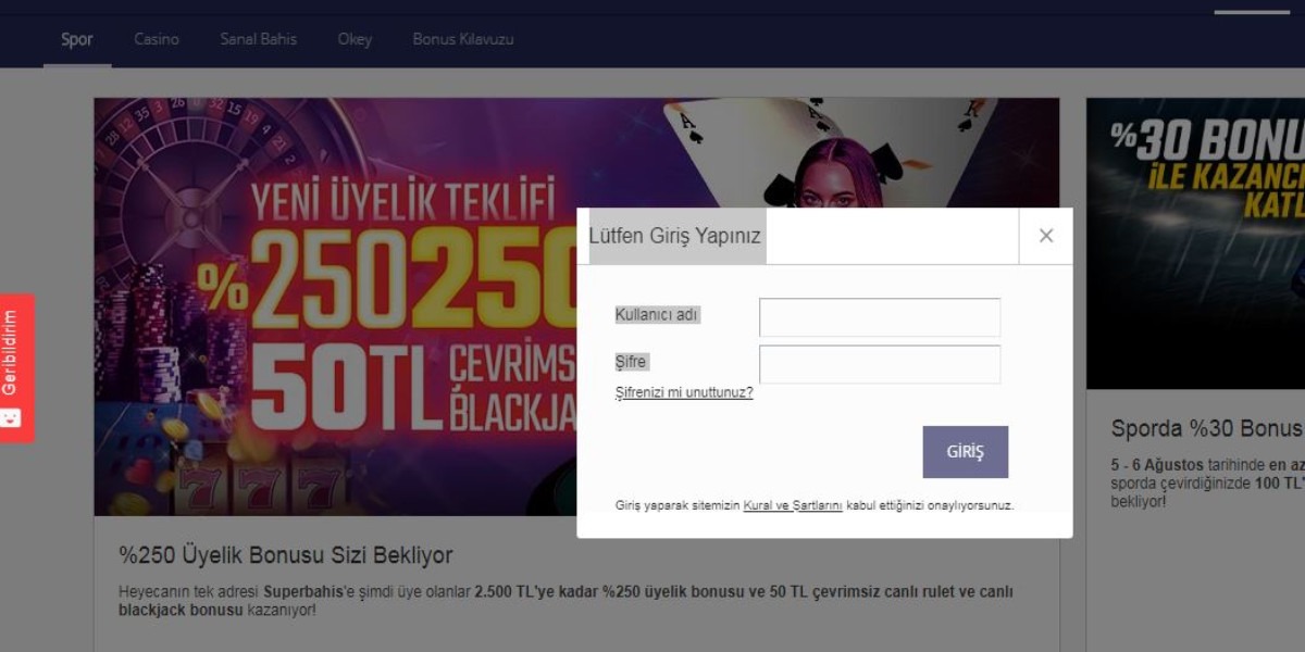 Süperbahise Giriş Nasıl Yapılır, Süper Bahis Giriş